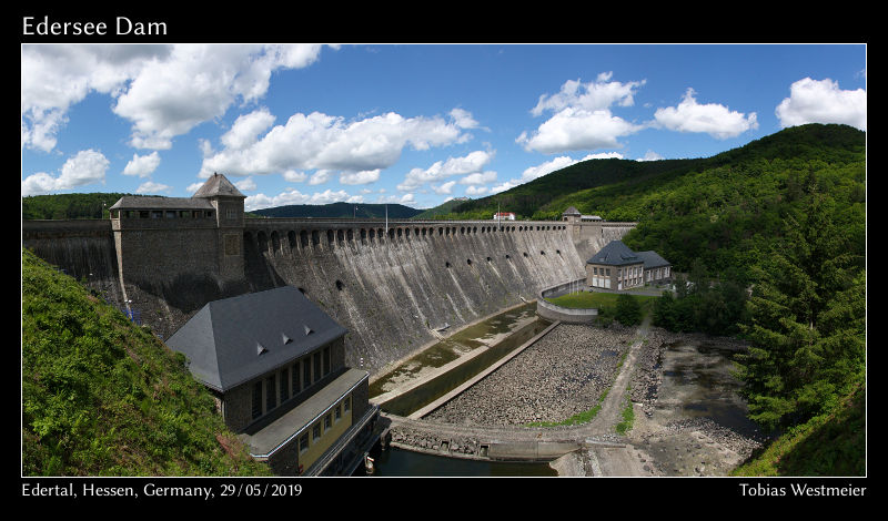 Edersee Dam, Edertal, Hessen, Germany