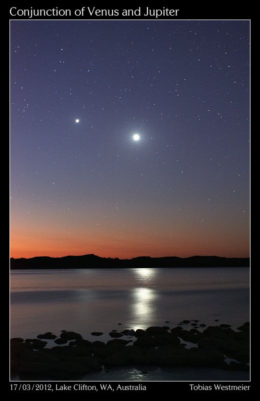 Conjunction of Venus and Jupiter