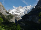 Fiescherhörner as seen from Grindelwald, BE, Switzerland