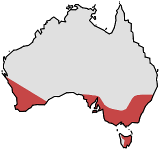 Range of Pheladenia deformis