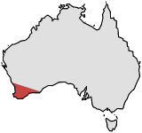 Range of Thelymitra graminea